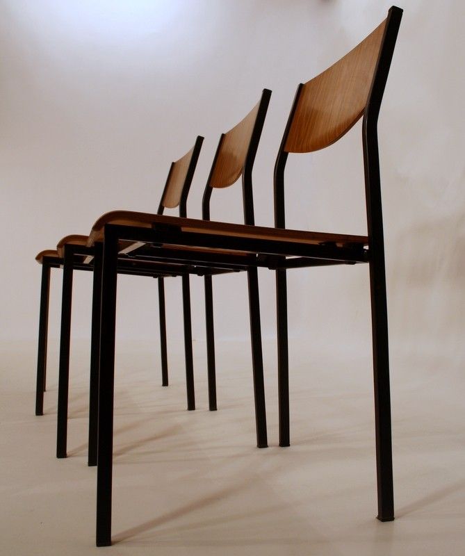 60s chairs chaises a. 60 steel frame bentwood MINT C.  