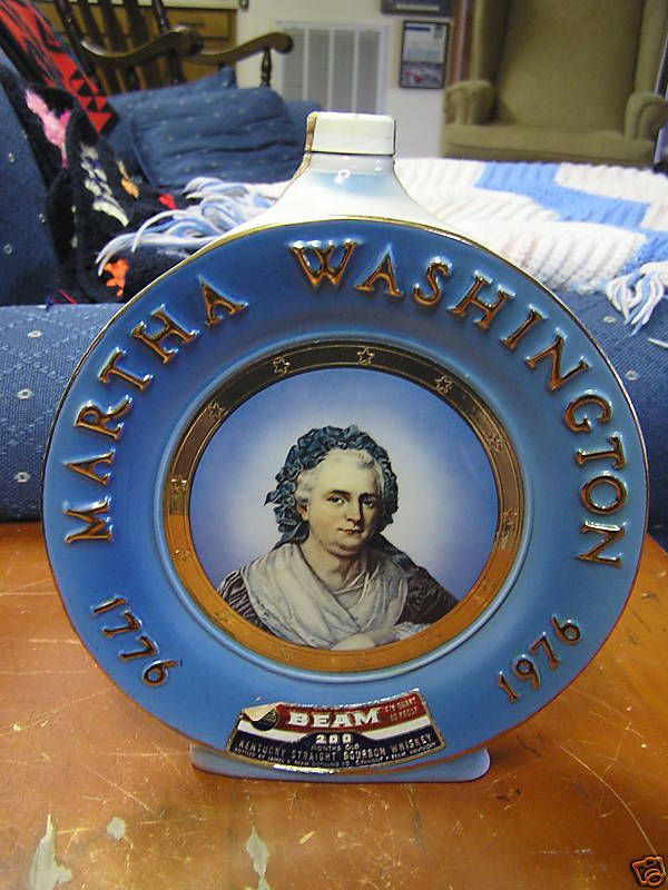 Great JIM BEAM Bottle MARTHA WASHINGTON  