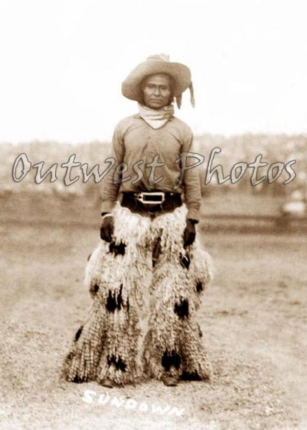   OREGON OR ROUND UP RODEO INDIAN COWBOY JACKSON SUNDOWN PHOTO 6  