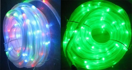 Solar Rope 100LED String Garden Light W WHITE PVC TUBE  