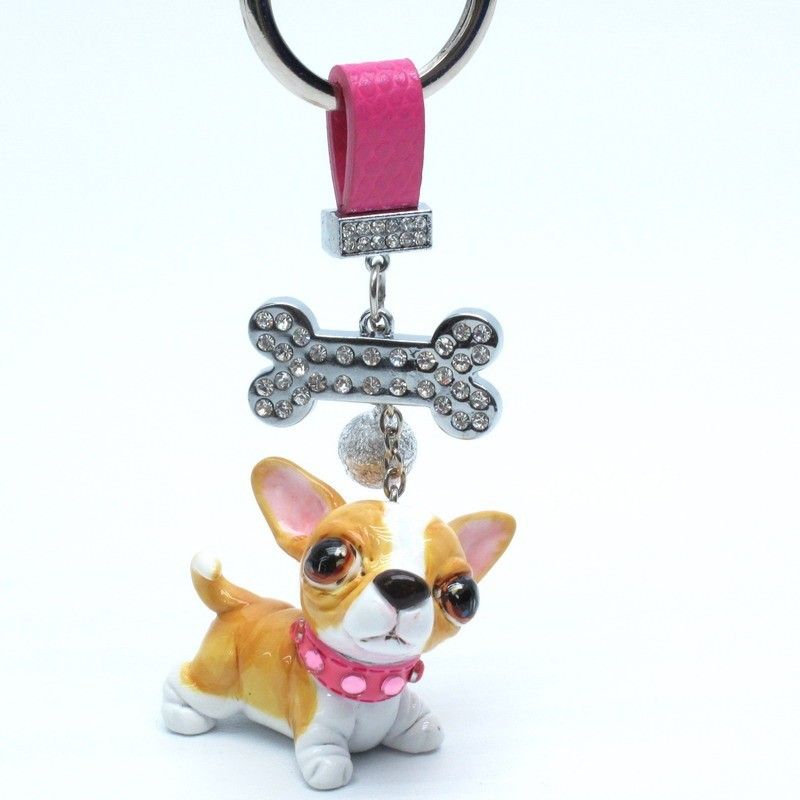 HANDMADE CHIHUAHUA KEY RING DOG PURSE CHARMS ACCESSORY  