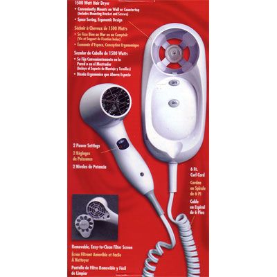 Oster 1500W Wall Mount Hair Dryer New In Box  