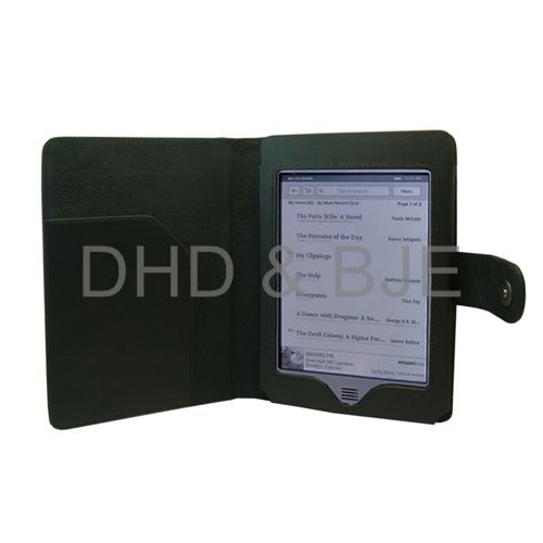 PU Leather Folio Cover Case Pouch for ebook  Kindle Touch 