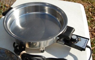   Core Electric Skillet w/ Vapo Lid Salad Master Electric Fry Pan  