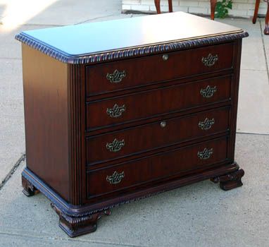 Dark Cherry Office Lateral File Cabinet  