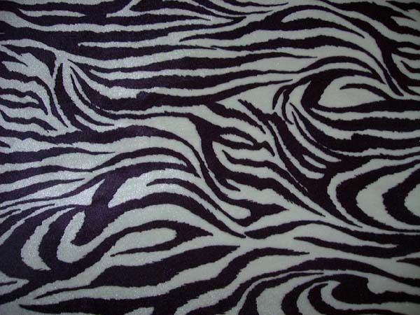 ZEBRA SKIN VELBOA FUR FULL SIZE FUTON MATTRESS COVERS  