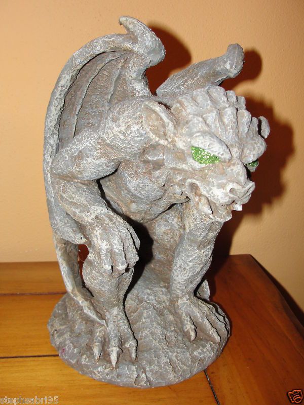 GARGOYLE STATUE GARDEN GIFT ART GOTHIC VINTAGE rare  