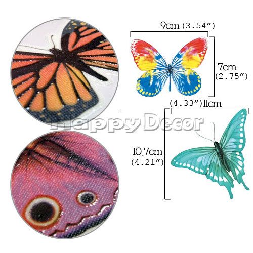 glow in the dark butterfly wall decals sticker