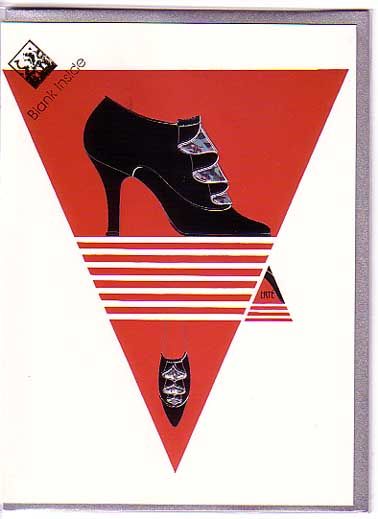 ERTE Art Deco Set of 6 Notecards SHOE Greeting Cards  