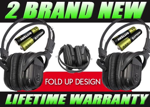 NEW WIRELESS DVD INFRARED HEADPHONES HEADSETS LEXUS  