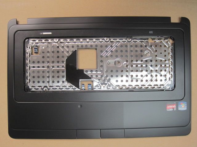 HP Compaq Presario CQ57 214NR front bezel cover touchpad palmrest new 