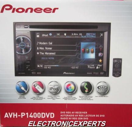   AVH P1400DVD 5.8 Touchscreen In Dash CD DVD Video Receiver +AUX CABLE