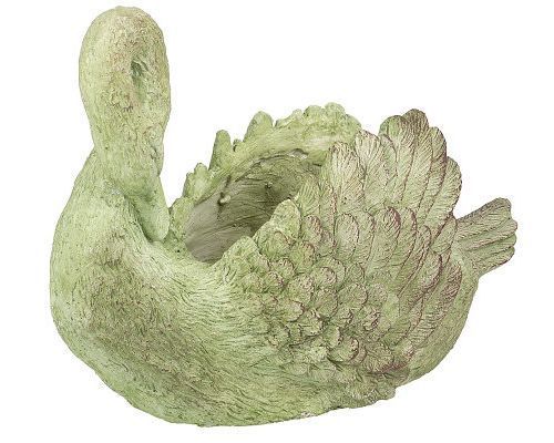 Decorative Indoor or Outdoor Swan Planter by Valerie  