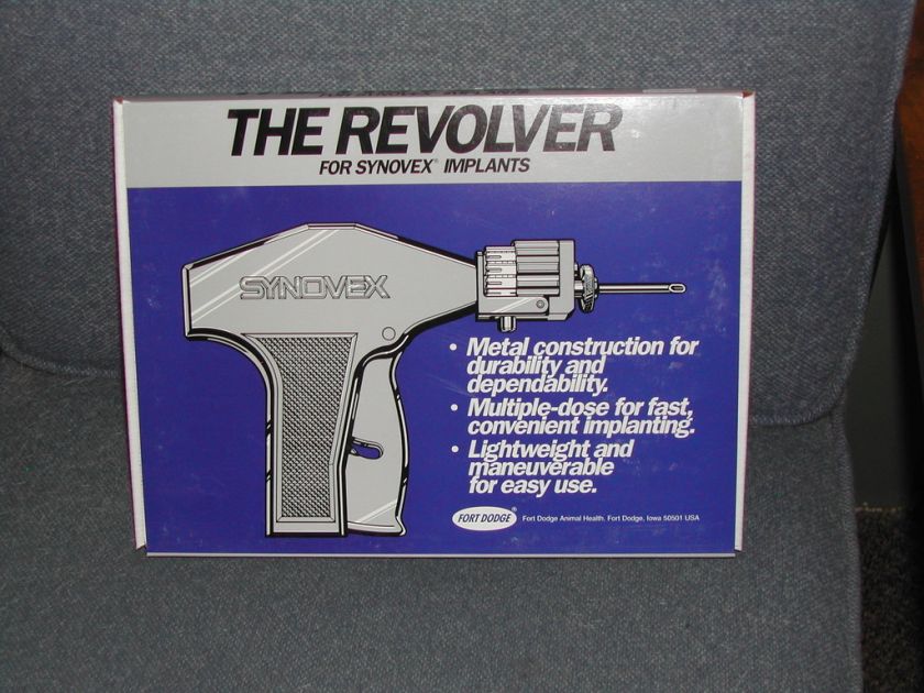 Metal Synovex Implant Gun Applicator Cattle Feedlot NWT  