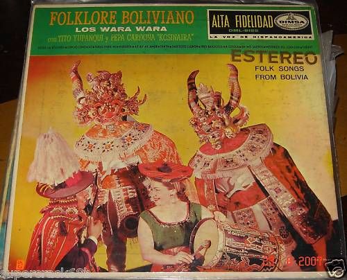 Los Wara Wara   Folklore Boliviano Lp VG++  