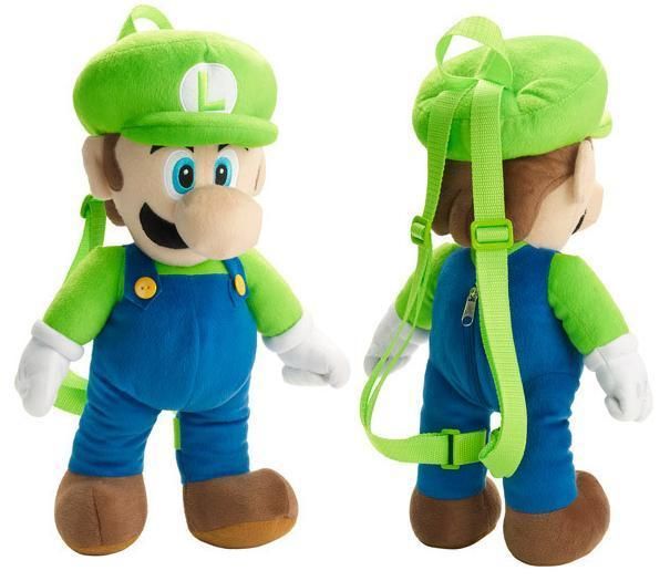 LUIGI PLUSH BACKPACK NINTENDO SUPER MARIO BROS 19  