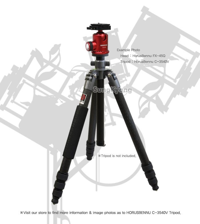 HorusBennu FX 45Q Tripod Ball Head RED (Quick Release)  