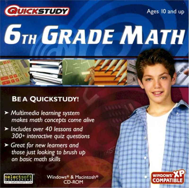 Brand New Kids Software SPEEDSTUDY   6TH GRADE MATH  