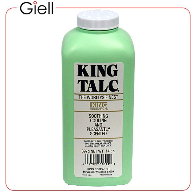 King Talc 14oz Talcum Soothing Cooling Scented Powder  