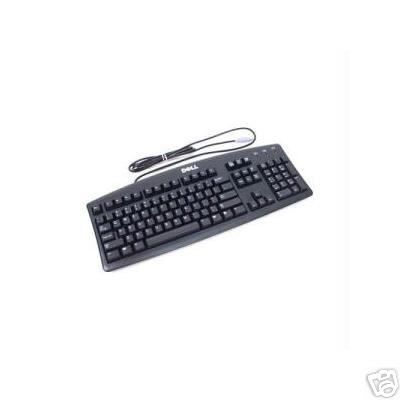 NEW DELL ERGONOMIC BLACK MULTIMEDIA QUIET KEYBOARD   