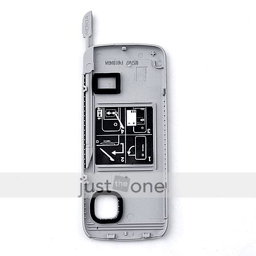 Back Cover Housing + Stylus Touch Pen Nokia 5230 silver  