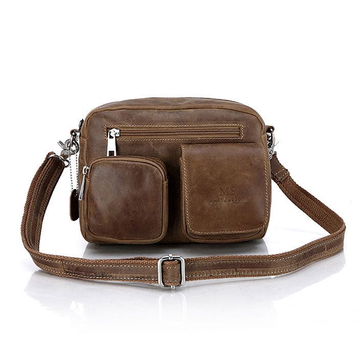   Leather Messenger Shoulder Waist Bag Fanny Pack Factory Price  