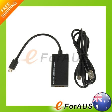 MHL Micro USB to HDMI Adapter for Samsung Galaxy S II I9100 I997 