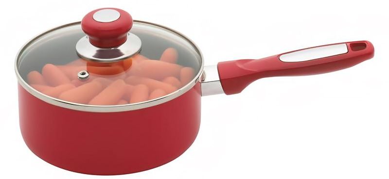 Chefs Secret® 16pc Red Aluminum Cookware Set Pots Pans  