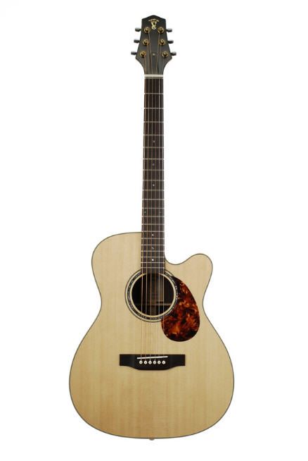 NEW OM SIZE PROFESSIONAL CUTAWAY FOLDING TRAVEL ACOUSTIC GUITAR  