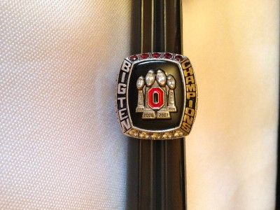   BUCKEYES 08 BIG TEN CHAMPIONSHIP RING AUTHENTIC PLAYERS BALFOUR RING