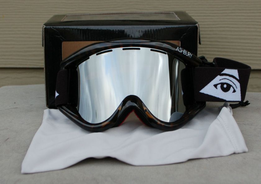   NIB ASHBURY KALEIDOSCOPE SNOWBOARD GOGGLES BRAND NEW BROWN TORTOISE