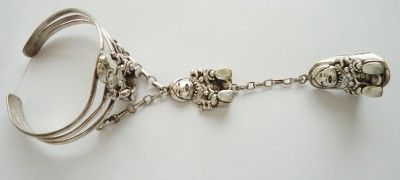 CAROL FELLEY Sterling Silver STORYTELLER Style Slave Bracelet  