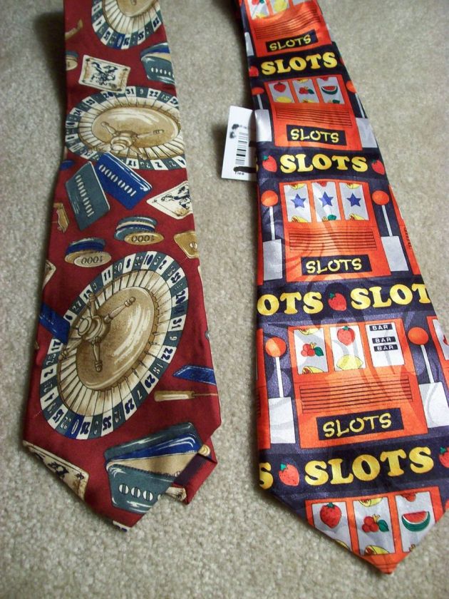 NWT LOT SLOT MACHINES ROULETTE WINDSOR & FRATELLO TIES ITALIAN SILK 