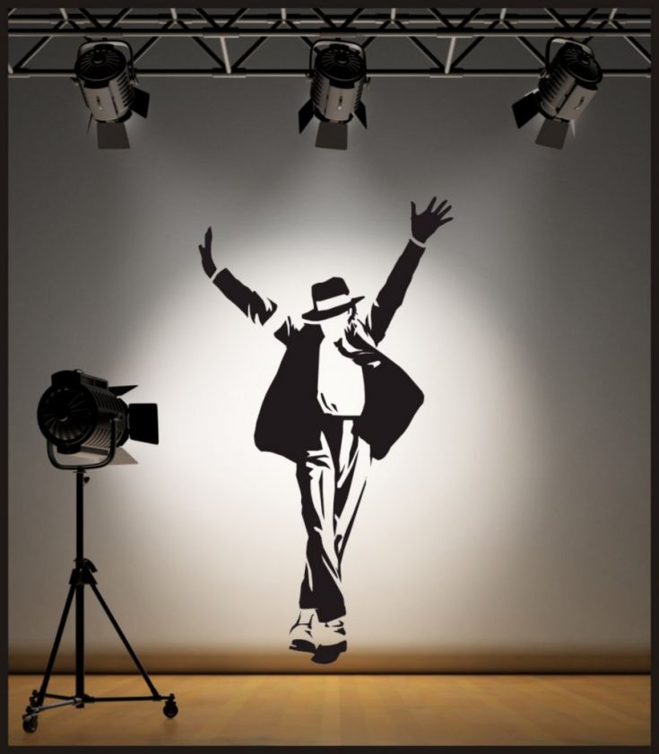 WALL ART MICHAEL JACKSON WALL STICKER / DECAL  