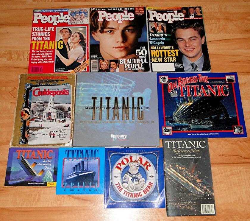 This is a lot of Titanic Books & People Weekly featuring Titanic~