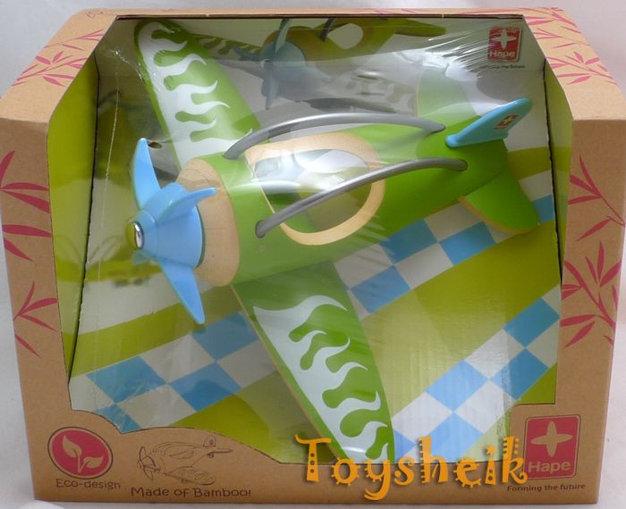 Hape e Plane green Bamboo wooden toy 25970  