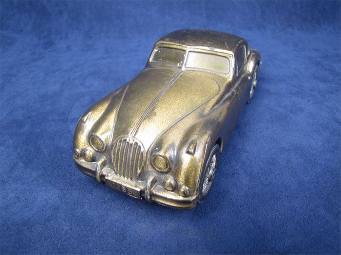 Vintage Banthrico Bronze 1955 Jaguar Figural Coin Bank  