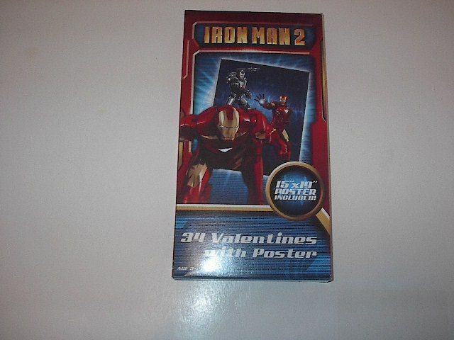 MARVEL HEROES IRON MAN 2 34 VALENTINE CARDS 2010 L@@K  