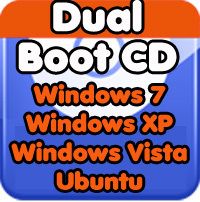 Dell Laptop Dual Boot CD Windows 7 and Windows XP  